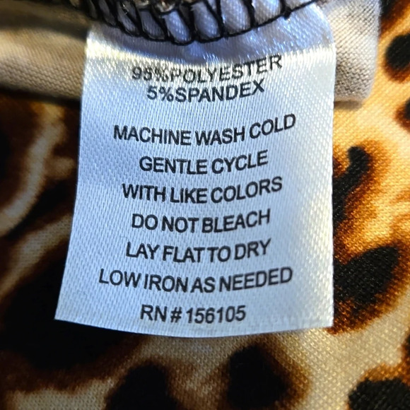 "Absolutely Love It" brand Bandeau Maxi Dress Animal Print Women size 1X - Picture 7 of 7